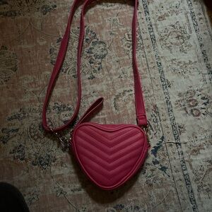 Target Heart-Shaped Crossbody Bag in Pink